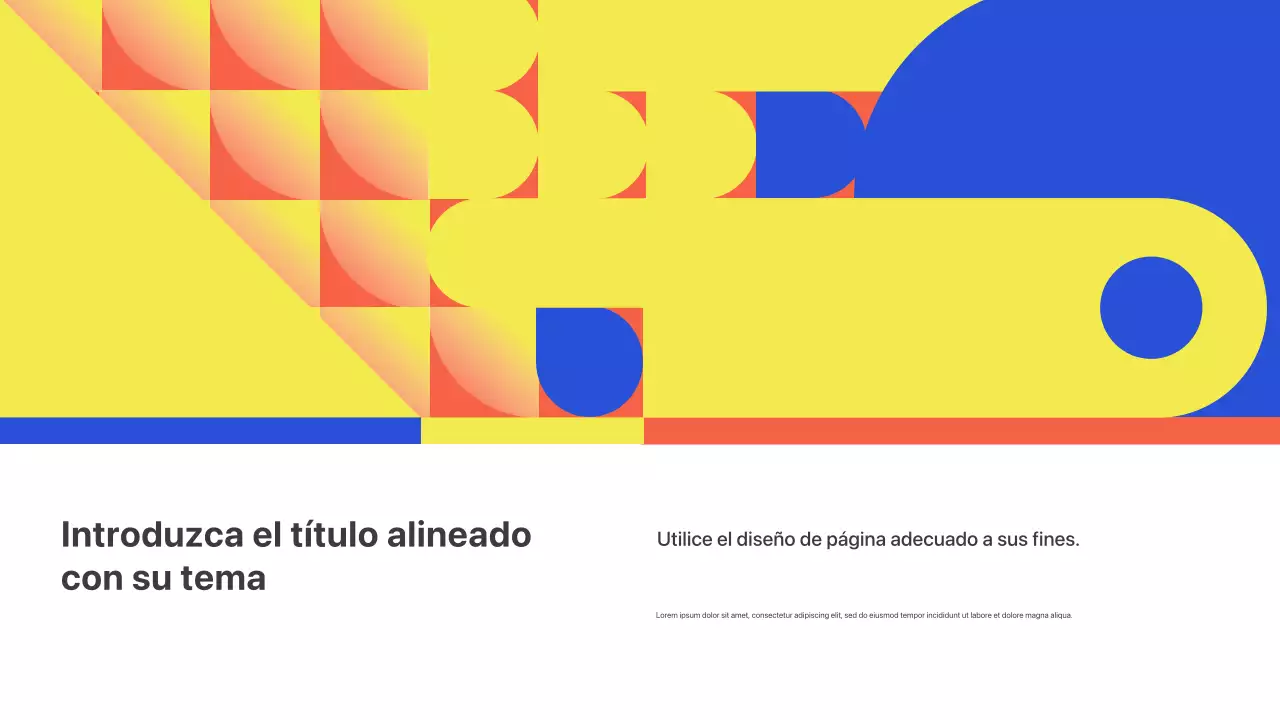 Presentación de lanzamiento de reunión empresarial geométrica colorida