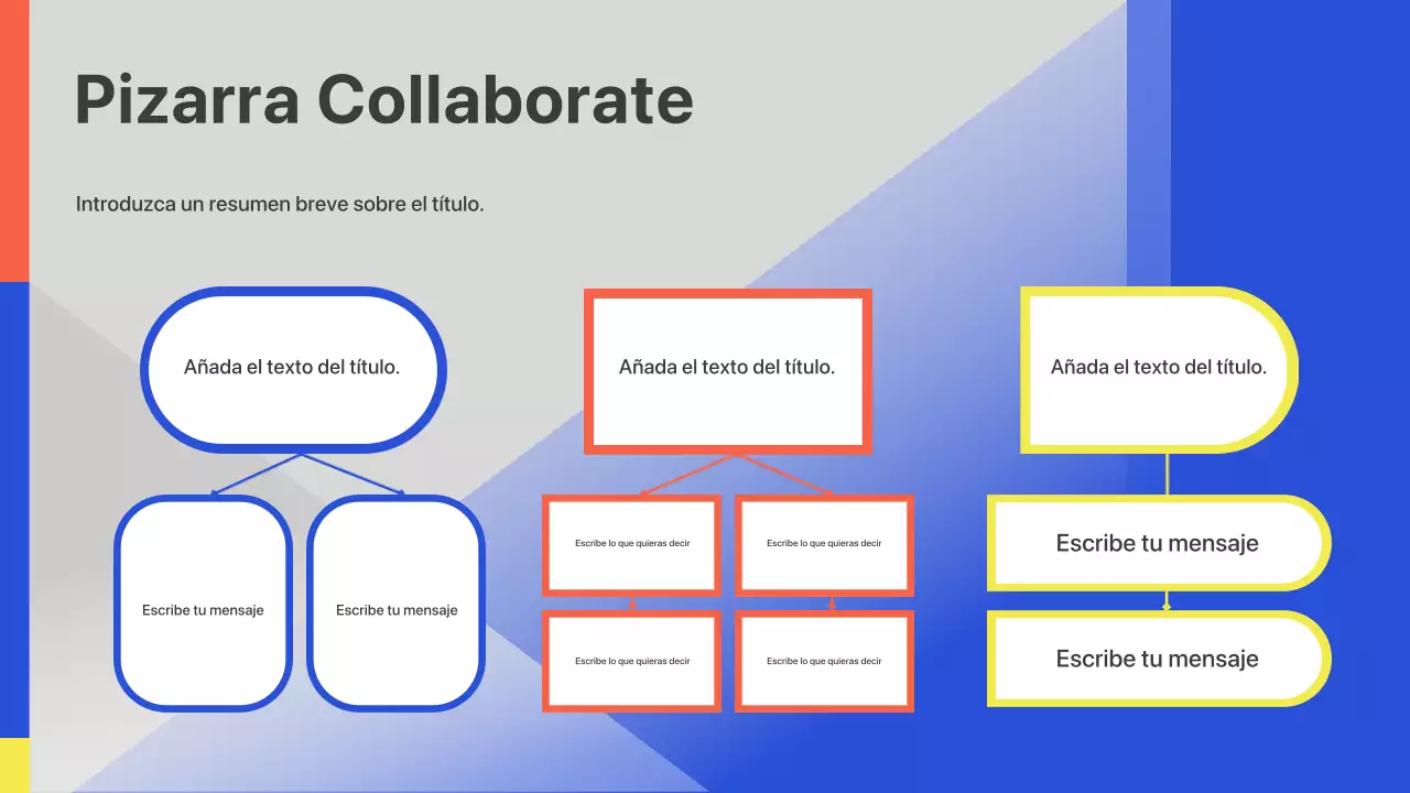Presentación de lanzamiento de reunión empresarial geométrica colorida