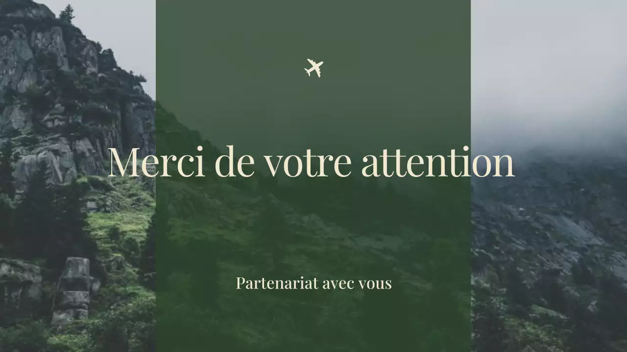 publicité de voyage verte et moderne