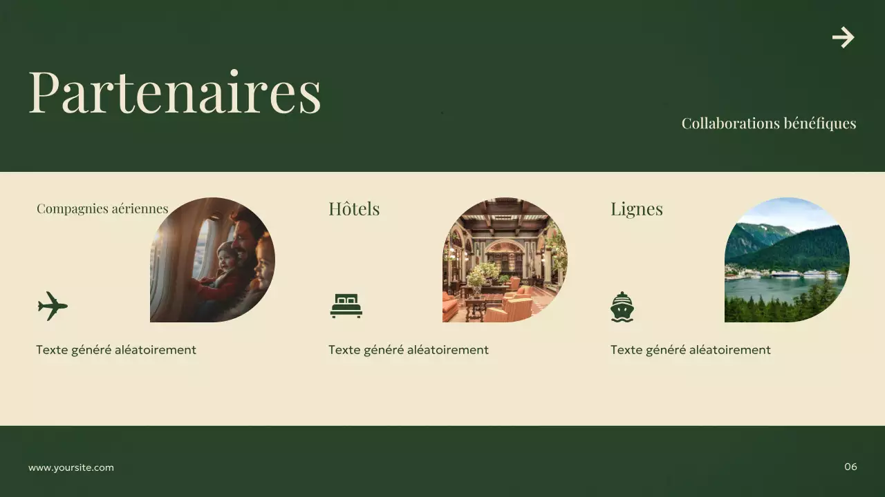 publicité de voyage verte et moderne