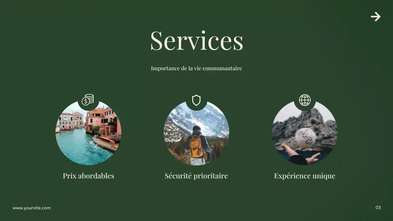 publicité de voyage verte et moderne