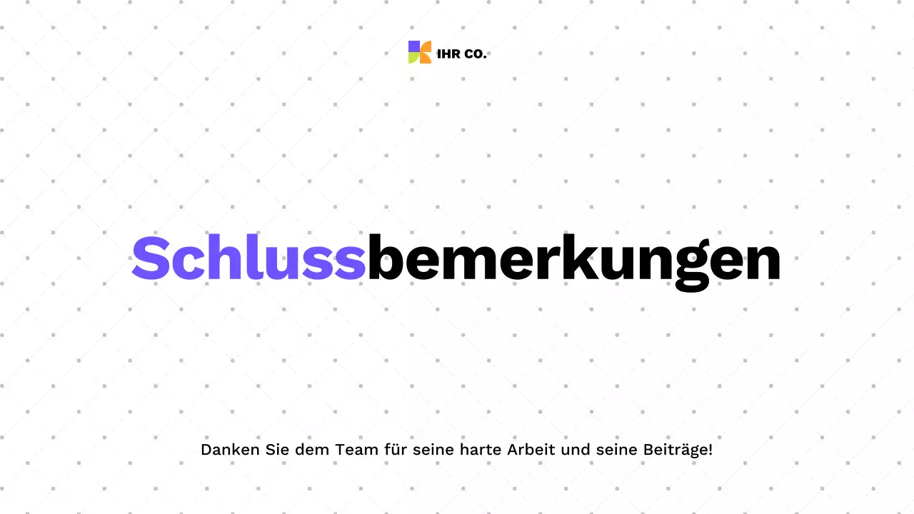 farbenfroher moderner Präsentationsleitfaden