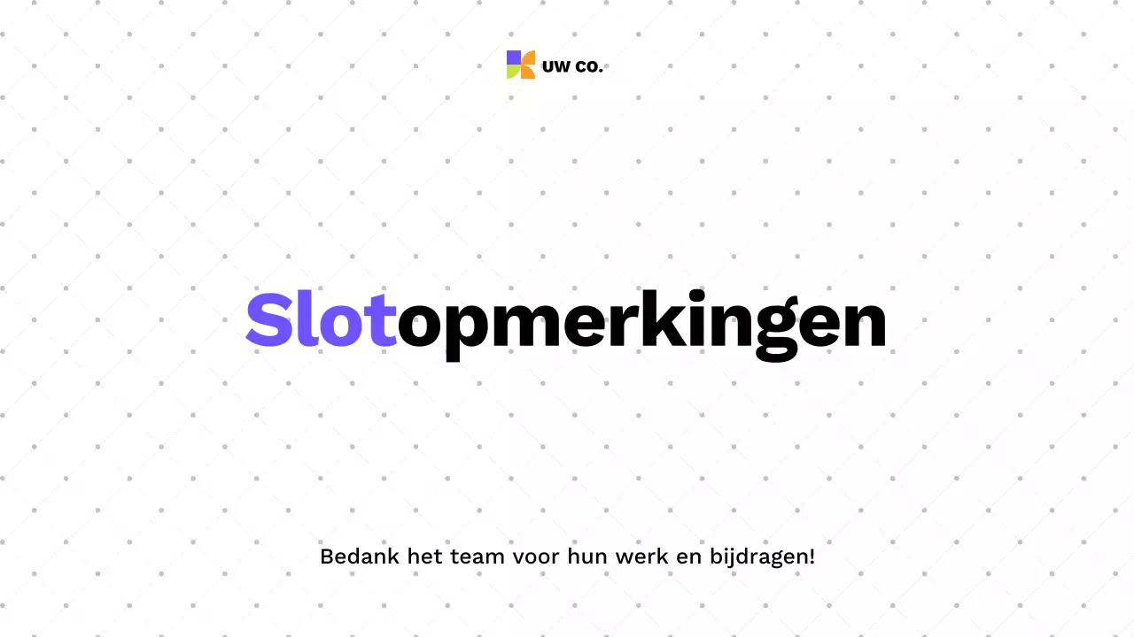 kleurrijke moderne presentatiegids