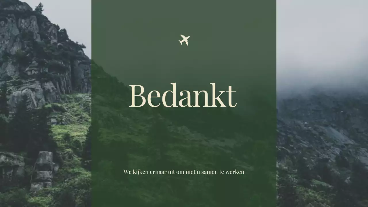 groene moderne reisadvertentie