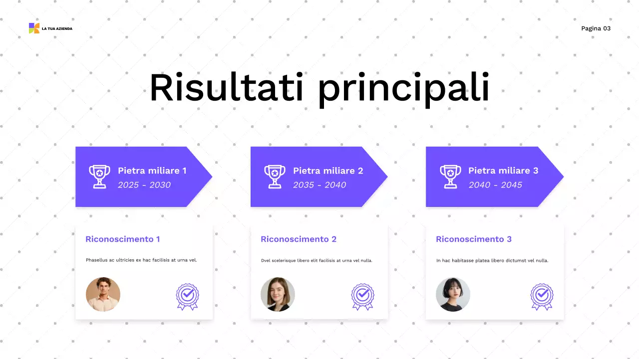 guida alla presentazione moderna e colorata