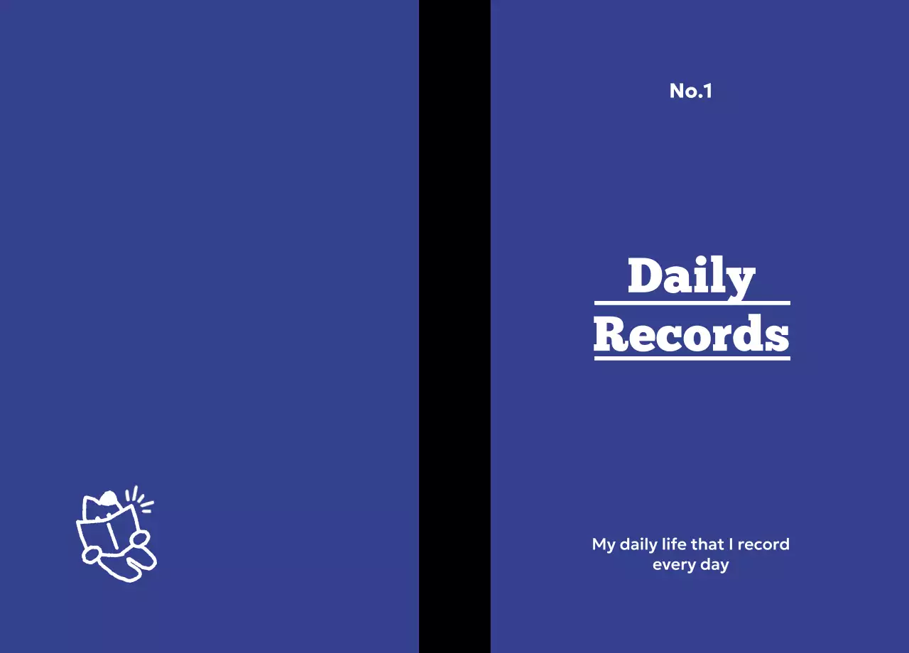 주황 심플 일기 문구