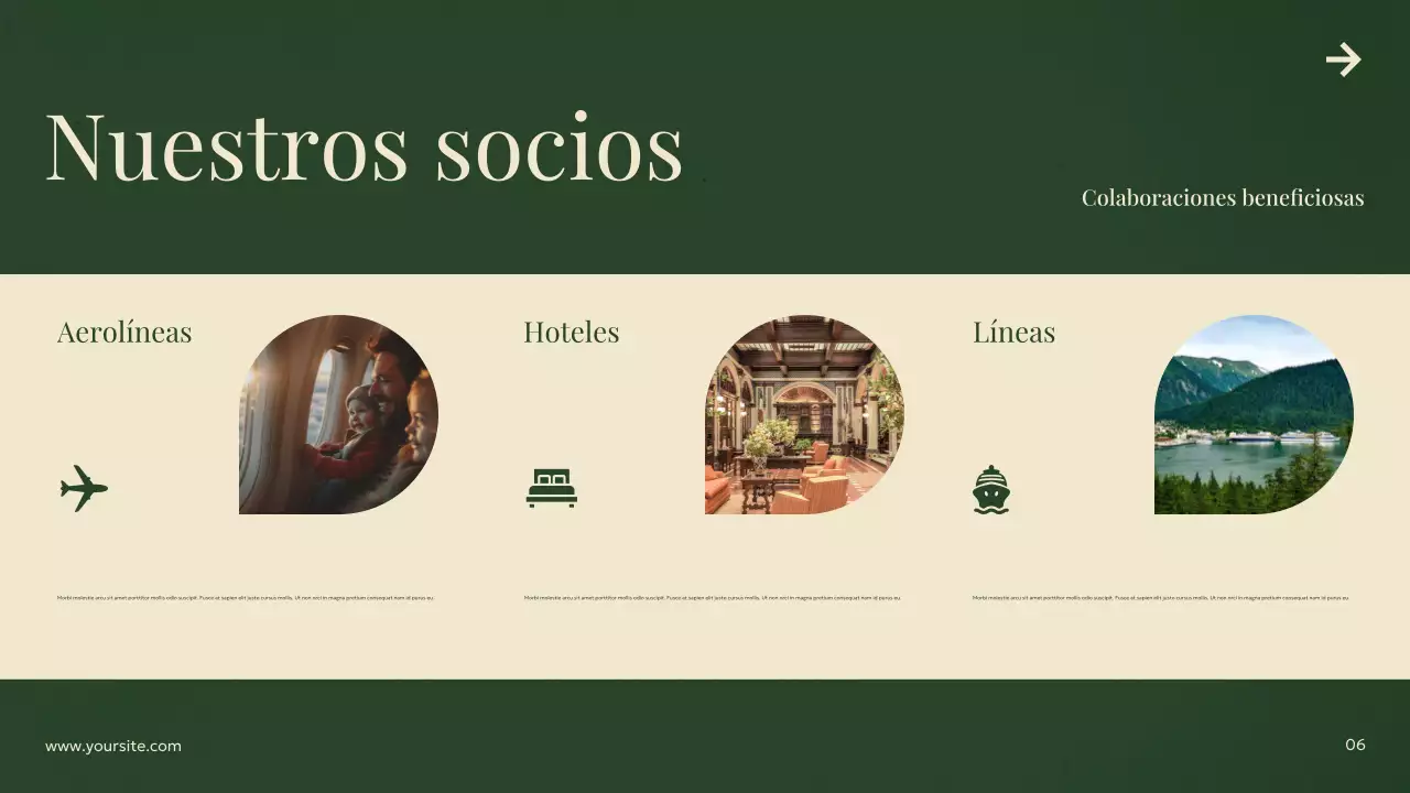 Anuncio de viaje moderno y ecológico
