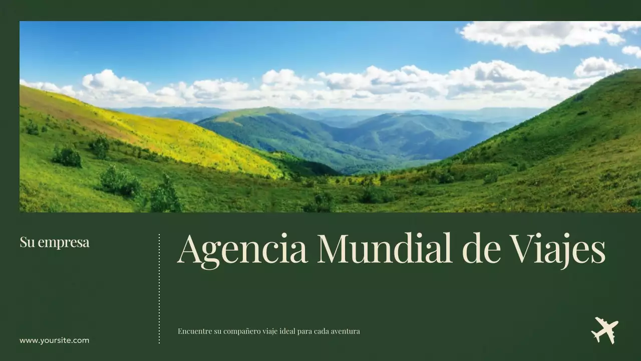 Anuncio de viaje moderno y ecológico