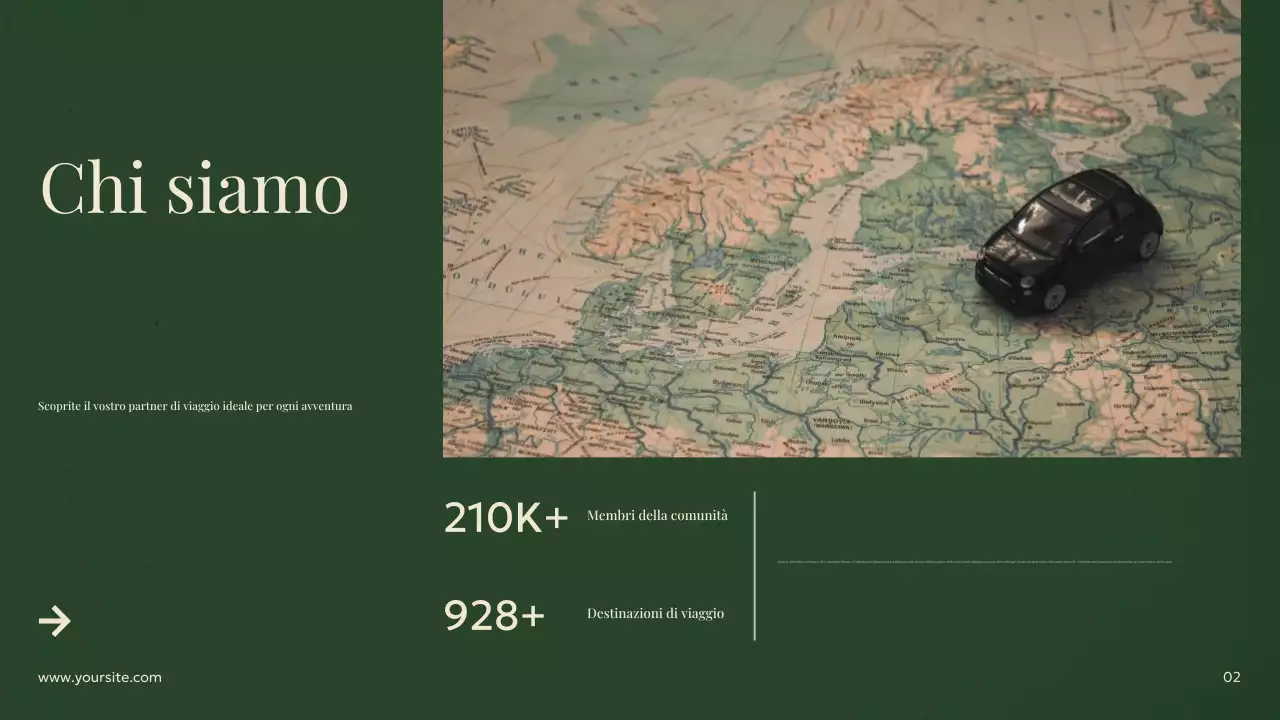 pubblicità di viaggio moderna verde