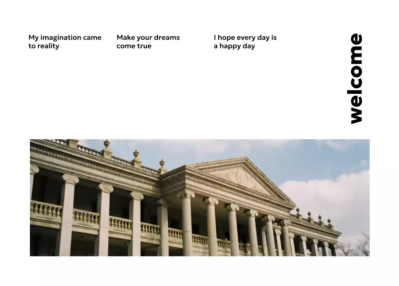 회색 클래식 학교 웰컴