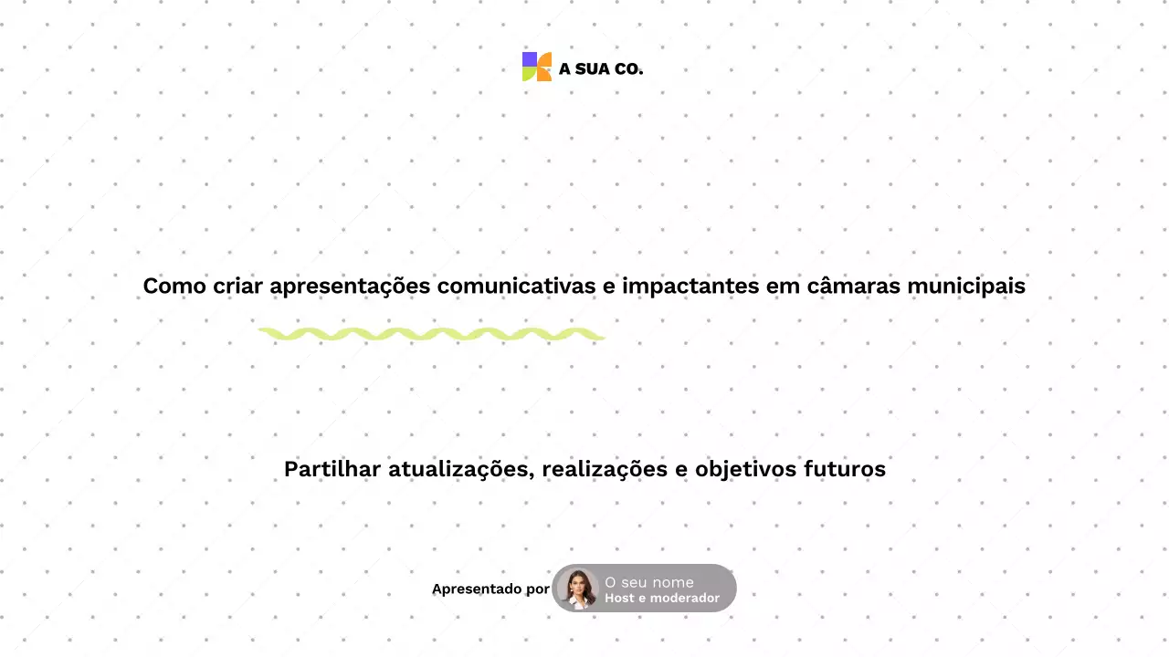 guia de apresentação moderno e colorido