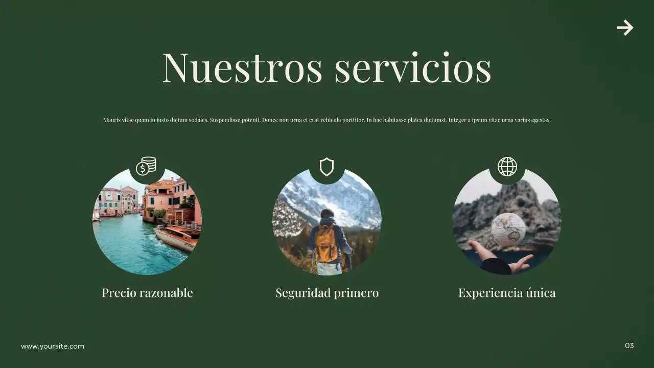 Anuncio de viaje moderno y ecológico