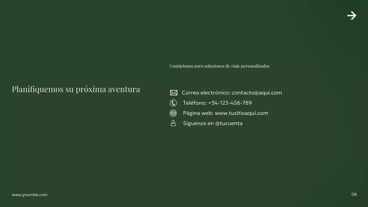 Anuncio de viaje moderno y ecológico