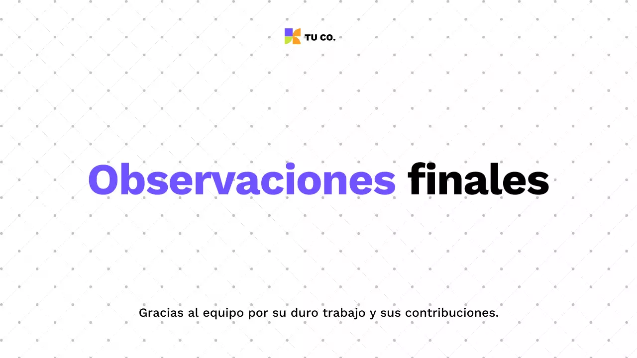 Guía de presentación moderna y colorida