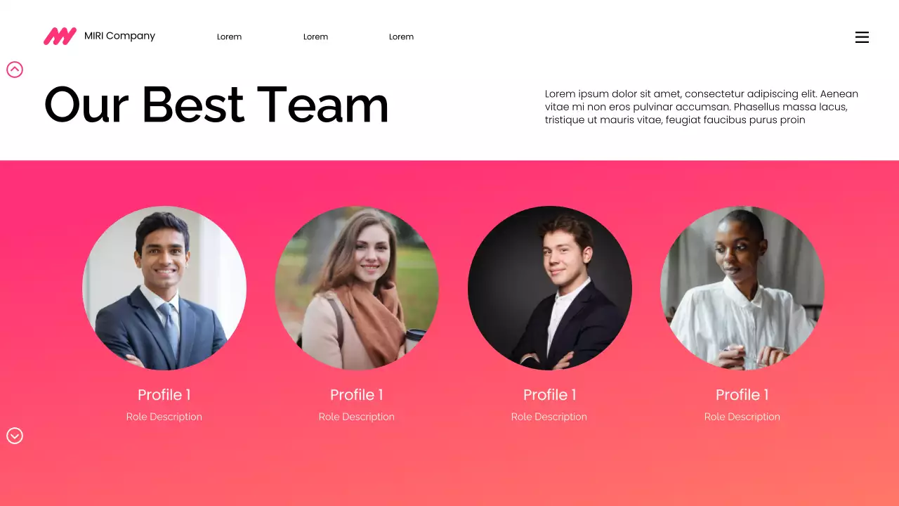 Bài thuyết trình tiếp thị kỹ thuật số hiện đại với hiệu ứng chuyển màu hồng và cam