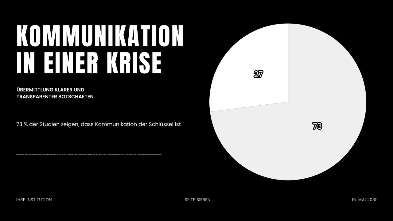 Präsentation des Business-Webinars