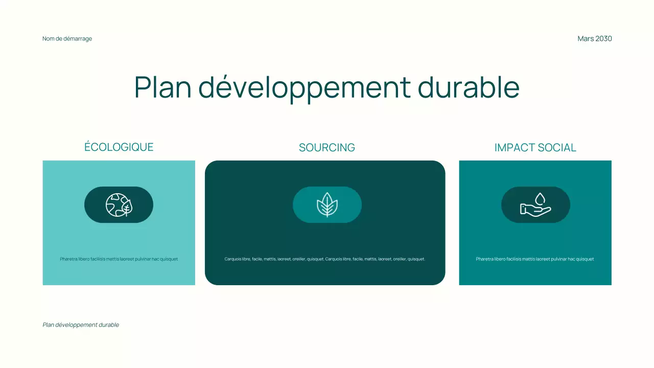 Proposition de financement minimaliste pour une startup à la mode