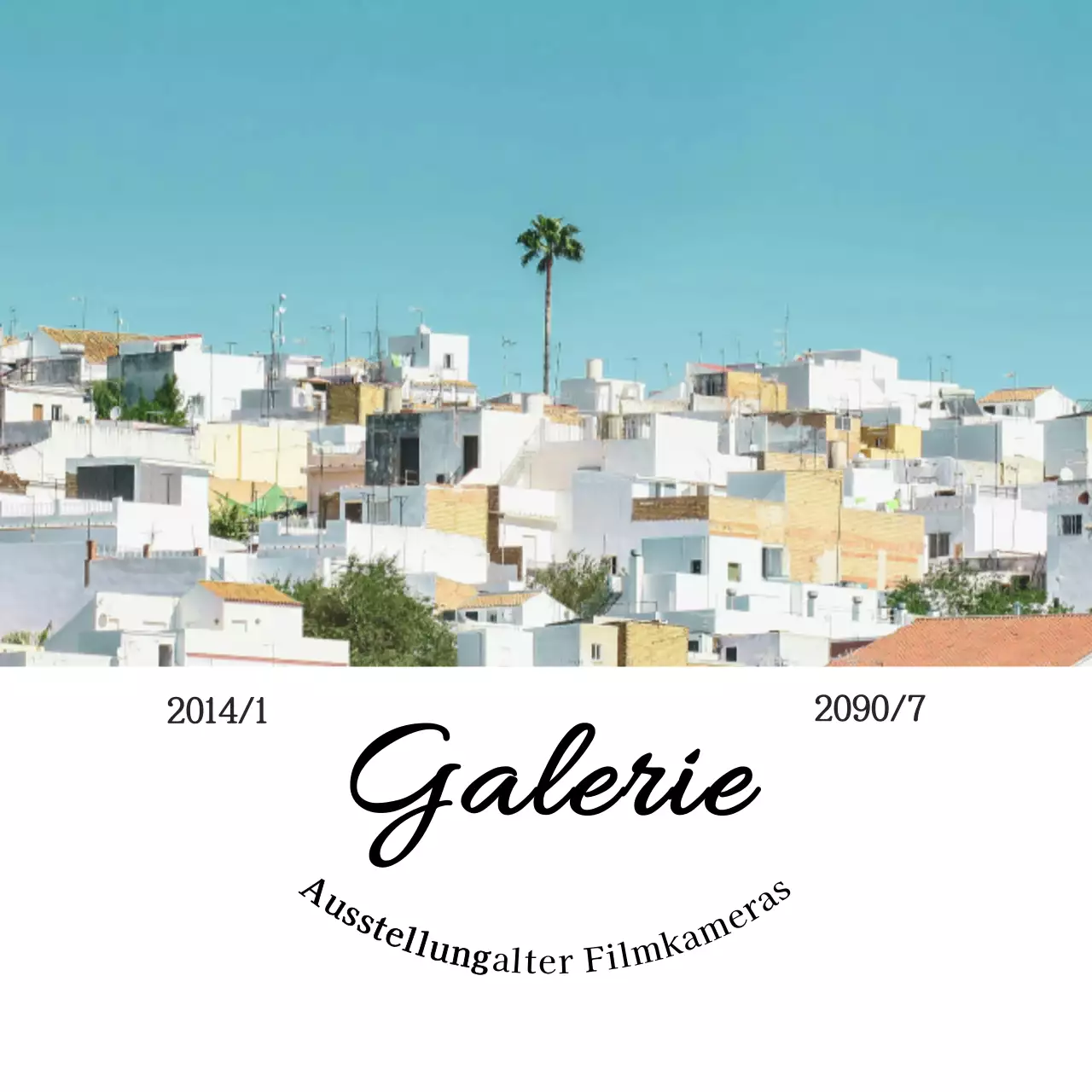 Sky Blue Vintage Ausstellungsführer