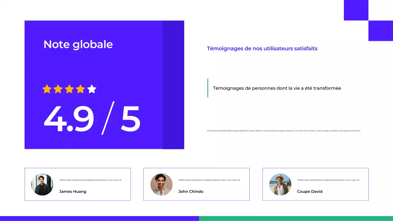 présentation de la santé moderne bleue