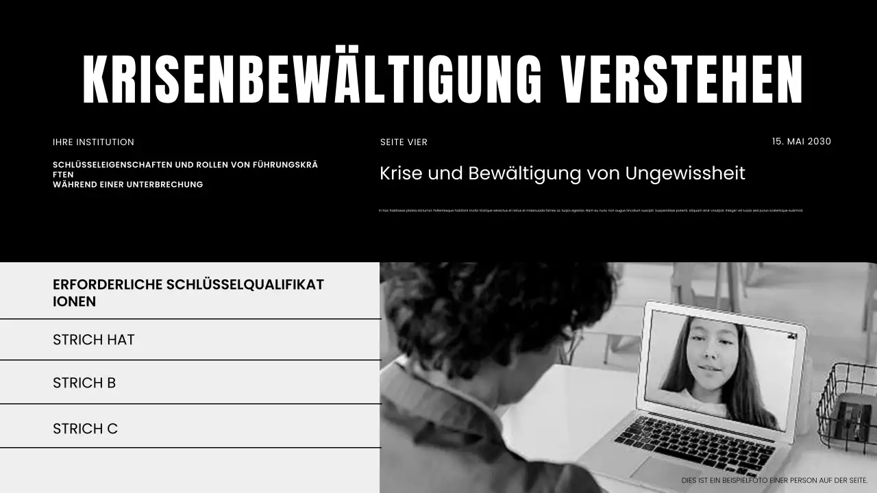 Präsentation des Business-Webinars