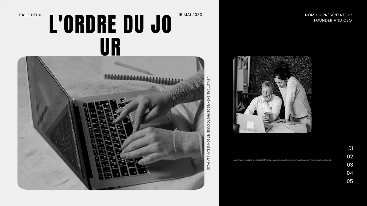 Présentation du webinaire d'entreprise