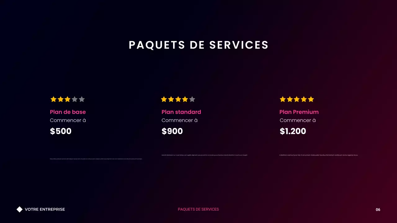 Présentation d'agence de conseil minimaliste moderne avec dégradé sombre