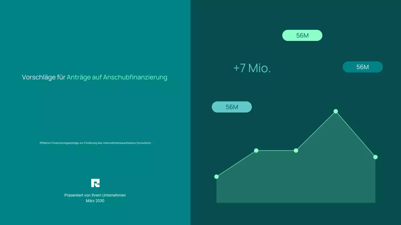 Minimaler, trendiger Finanzierungsvorschlag für Startups