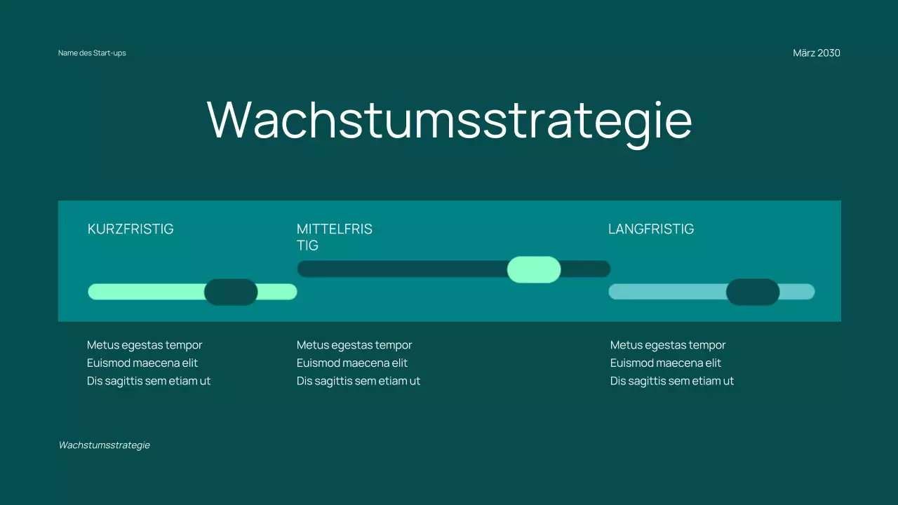 Minimaler, trendiger Finanzierungsvorschlag für Startups