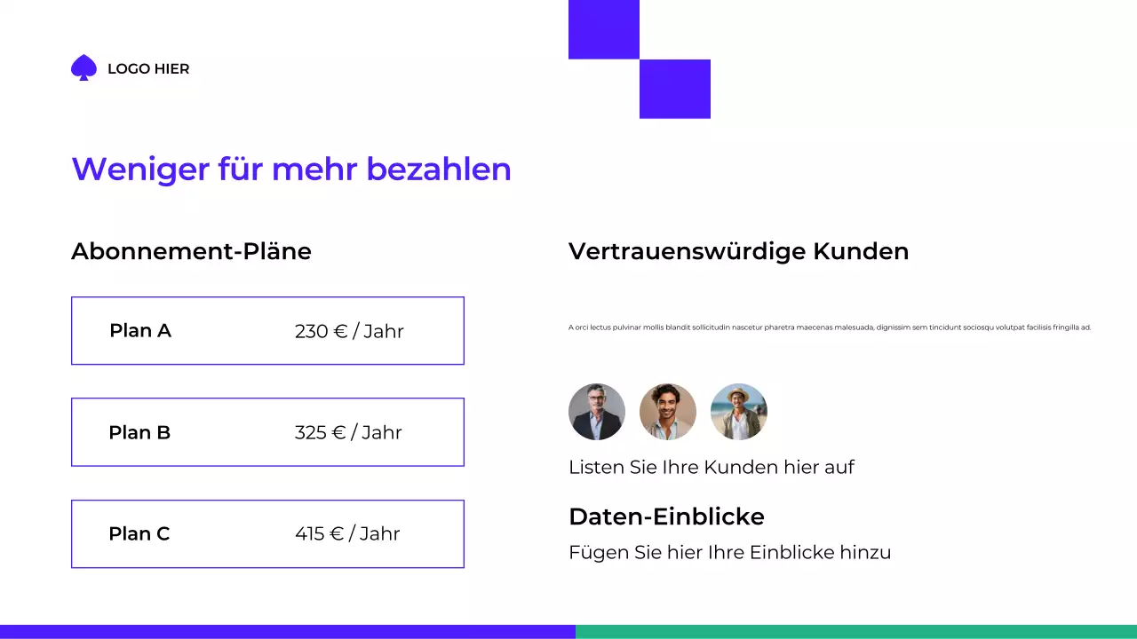 blaue moderne gesundheitspräsentation