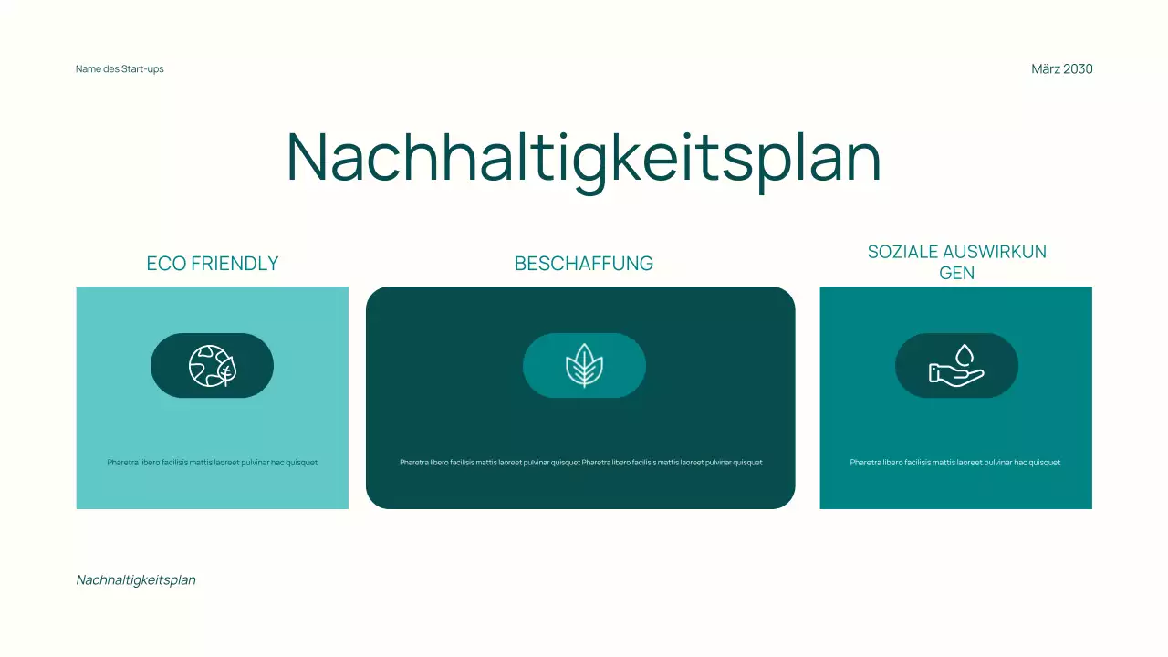Minimaler, trendiger Finanzierungsvorschlag für Startups