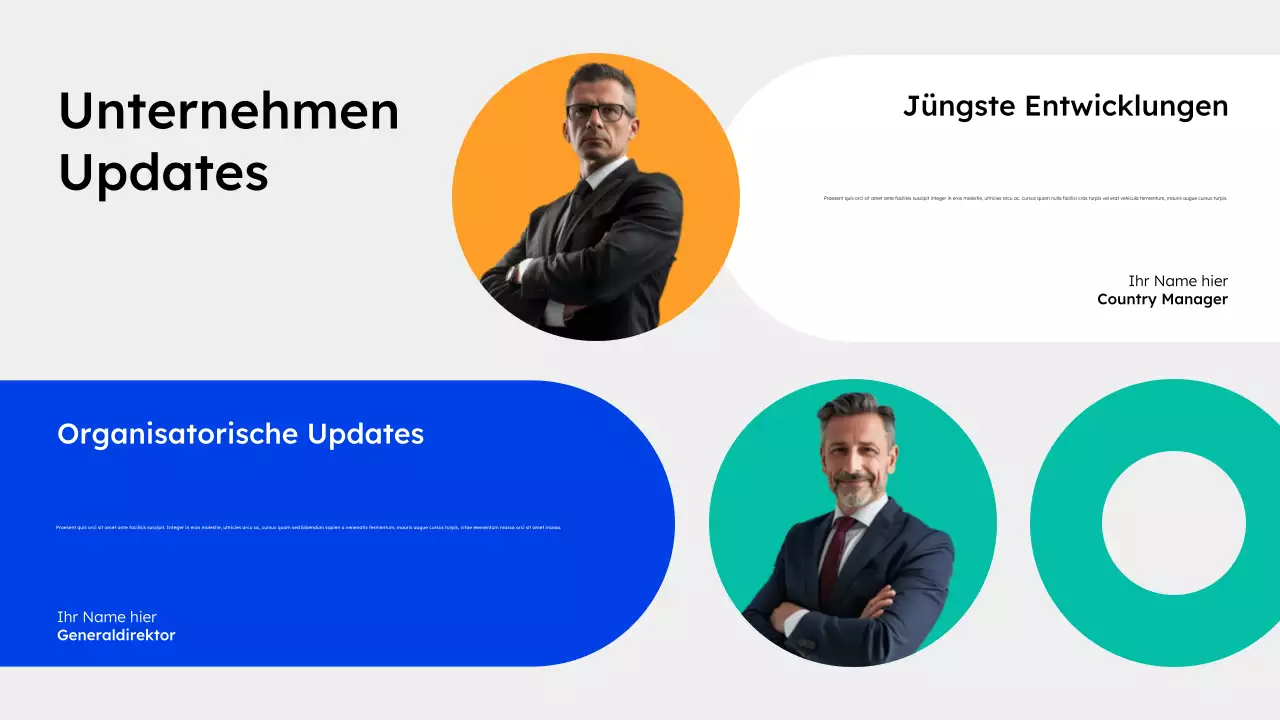 Ankündigung einer modernen Rathauspräsentation