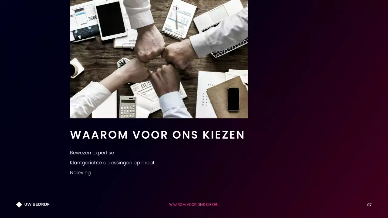 Minimalistisch Modern Donker Gradiënt Consulting Agency Presentatie