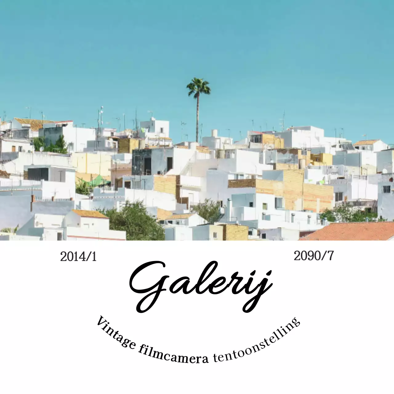 Sky Blue Vintage tentoonstellingsgids