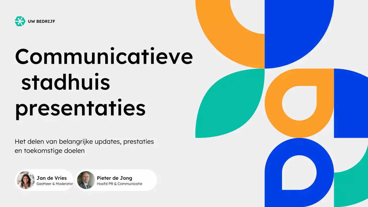aankondiging presentatie modern stadhuis