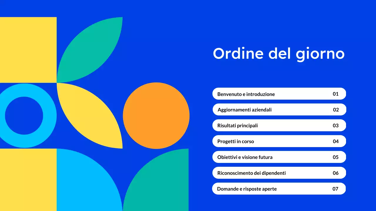 annuncio di presentazione del municipio moderno