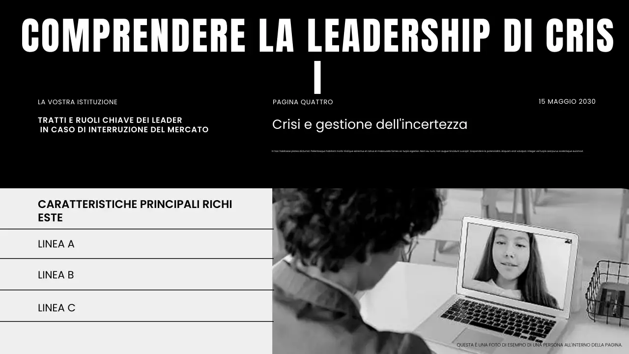 Presentazione del webinar aziendale