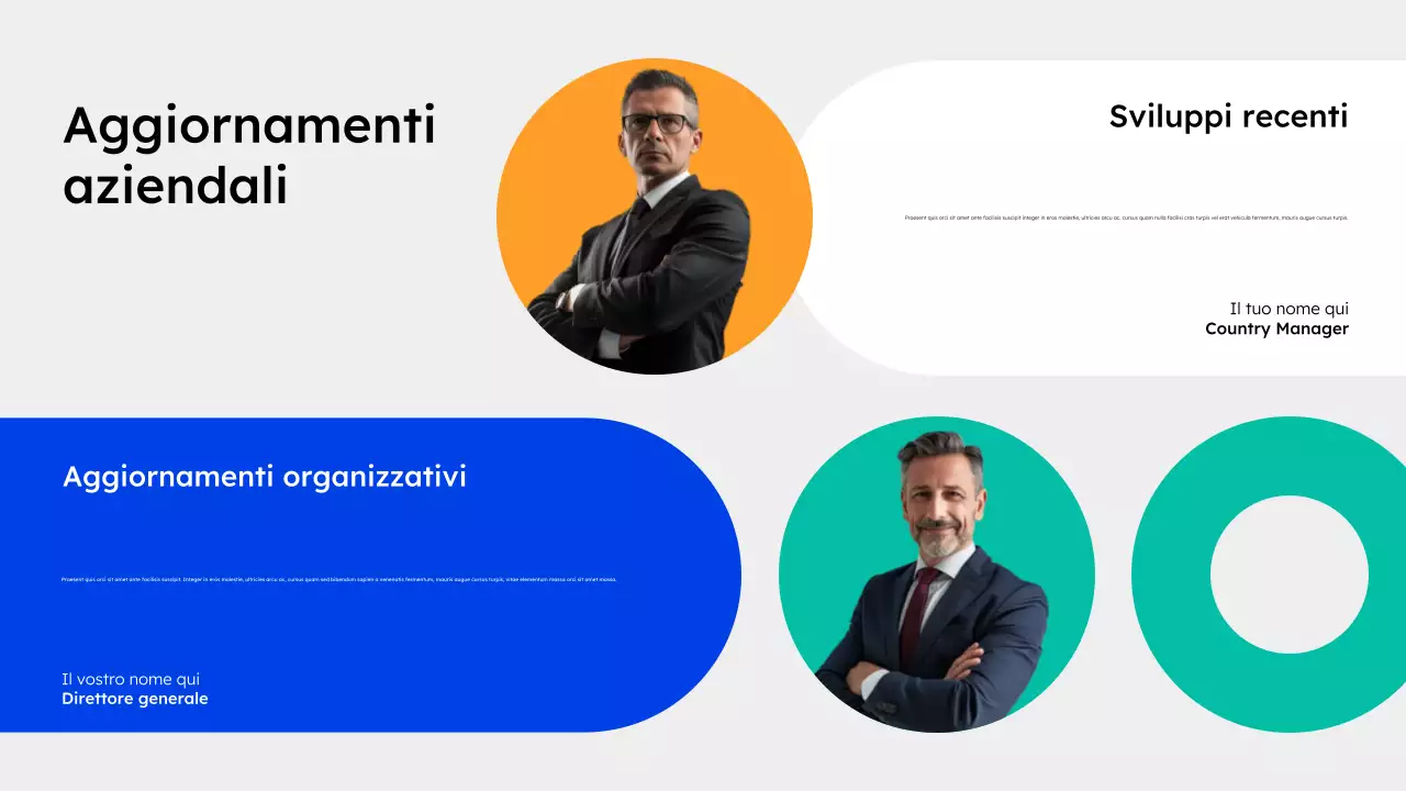 annuncio di presentazione del municipio moderno