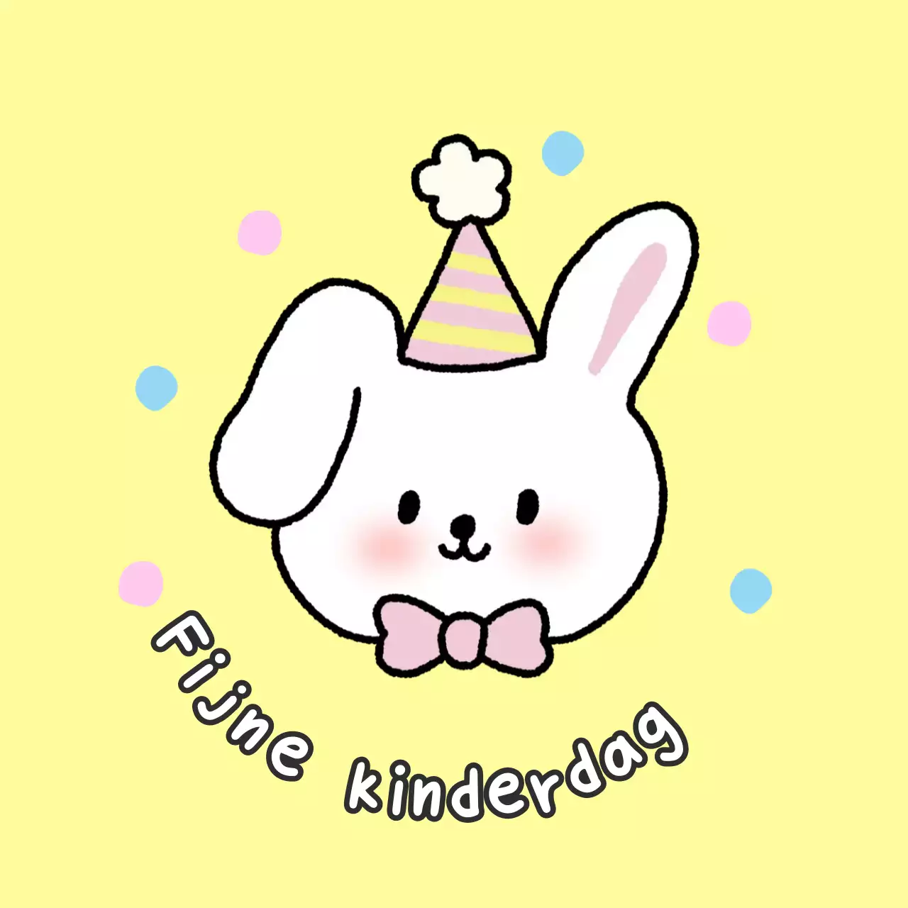 Roze baby viert kinderdag