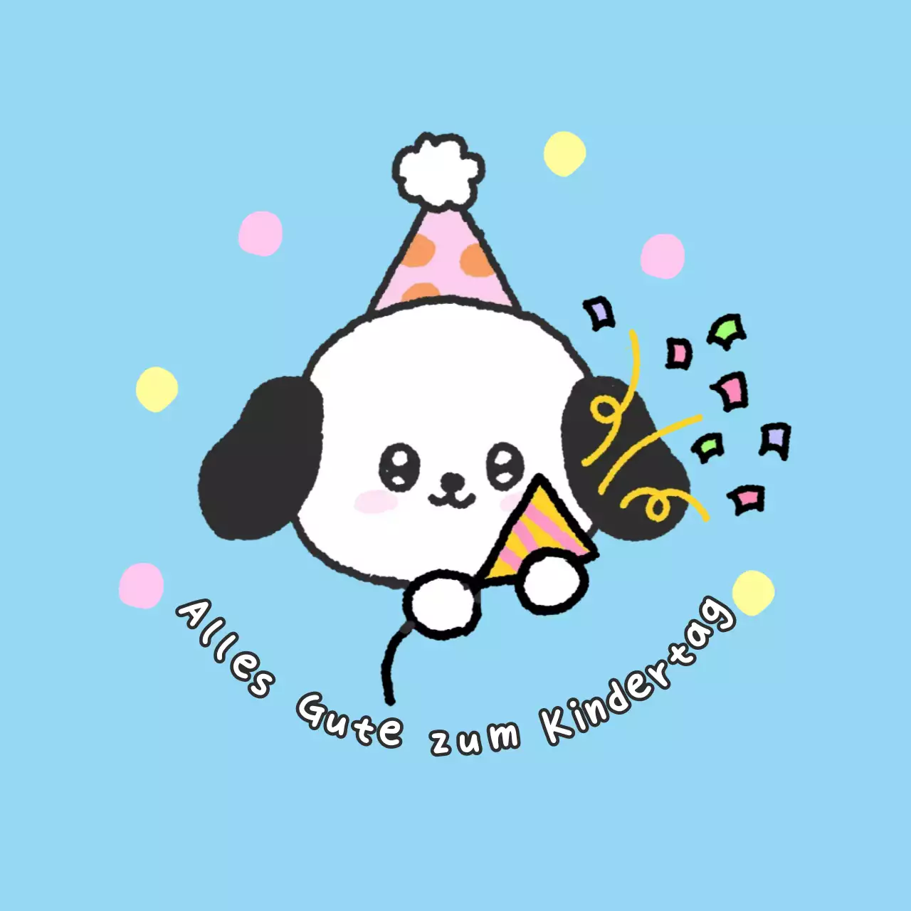 Rosa Baby feiert den Kindertag