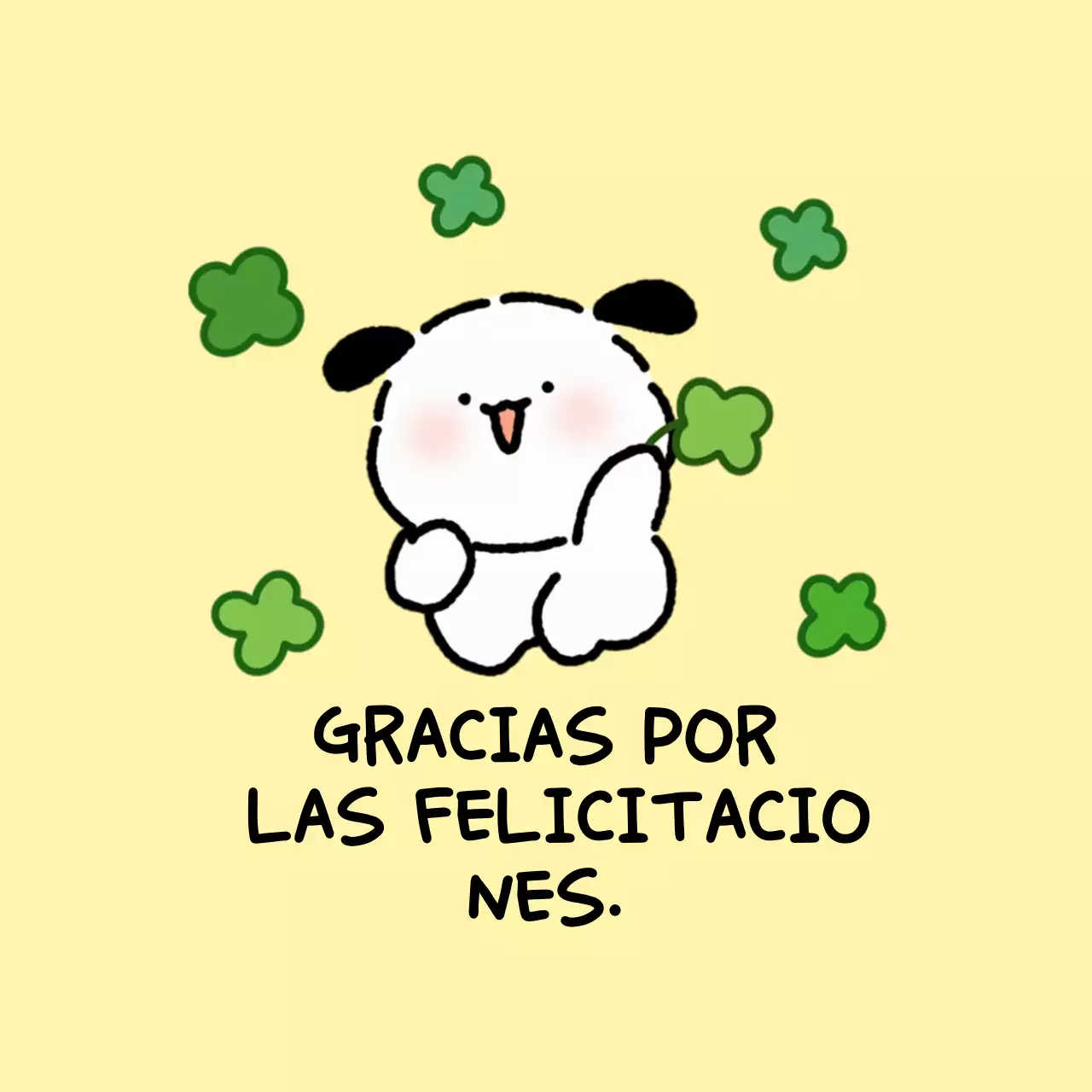 Tarjeta de ánimo para bebés amarilla