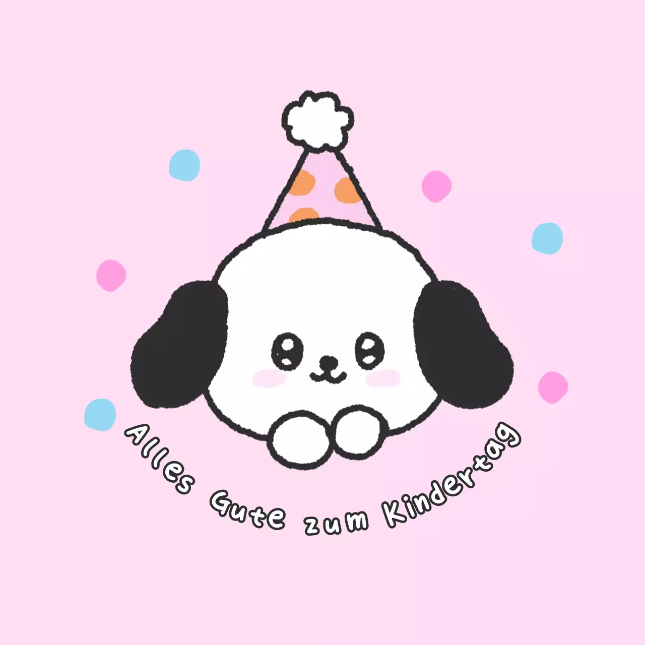 Rosa Baby feiert den Kindertag