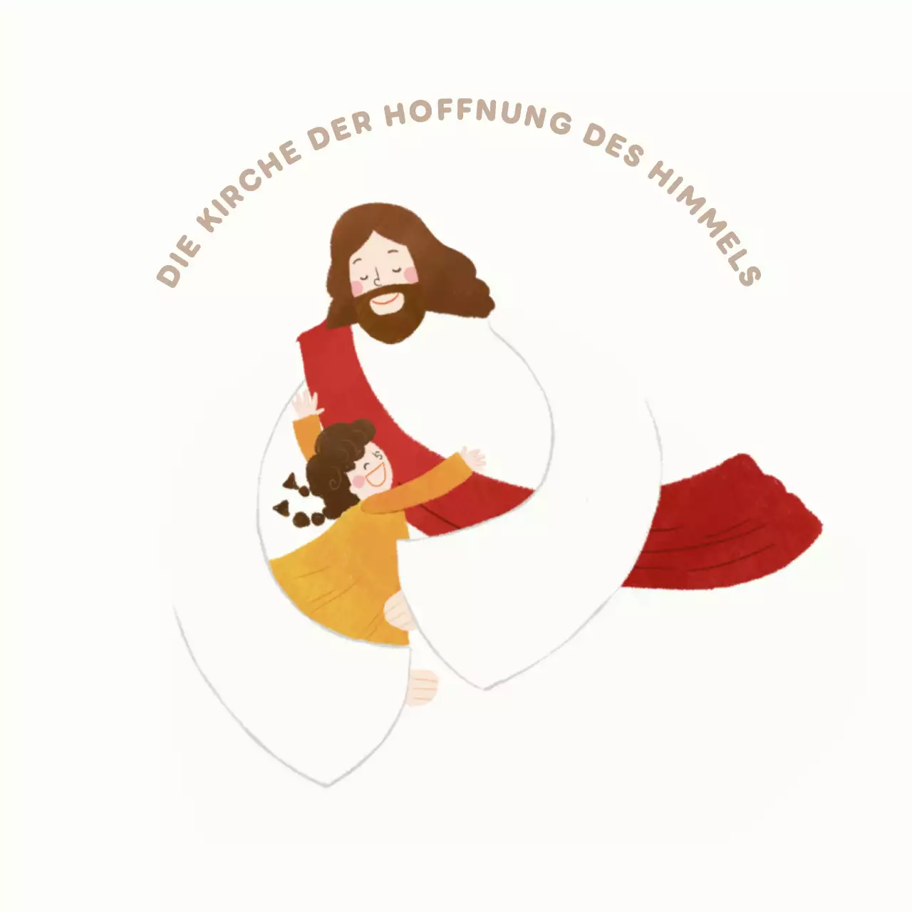 Elfenbeinfarbener einfacher religiöser Leitfaden