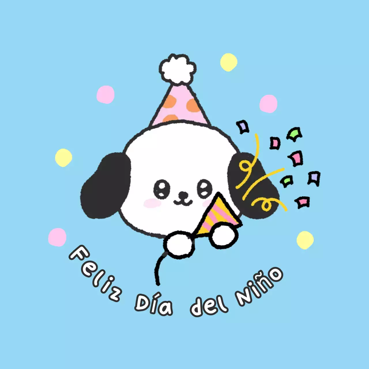 Bebé rosa celebrando el día del niño