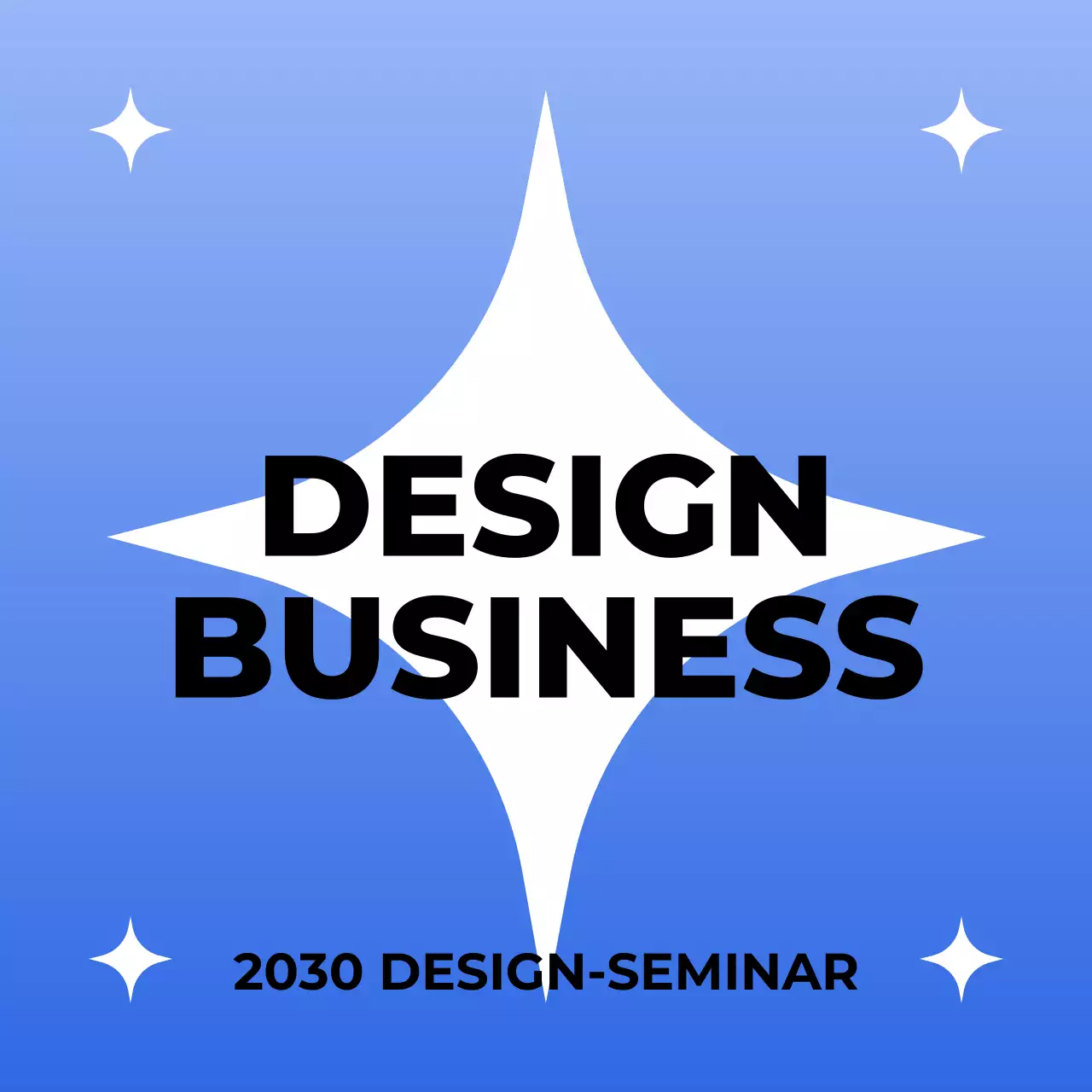 Seminar für modernes Blaues Design