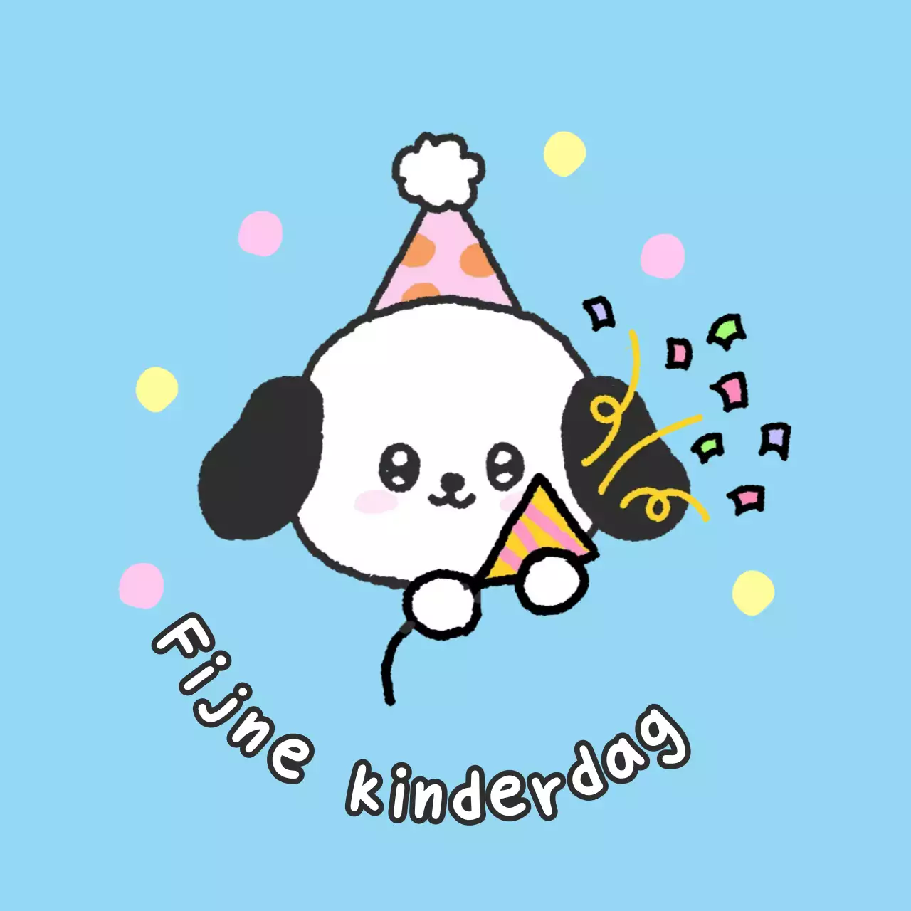 Roze baby viert kinderdag