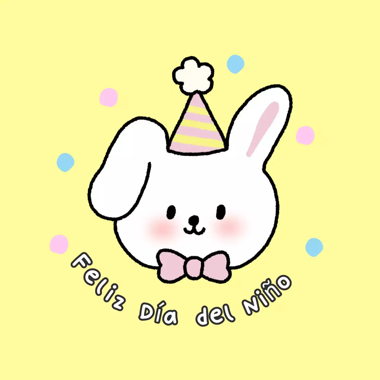 Bebé rosa celebrando el día del niño