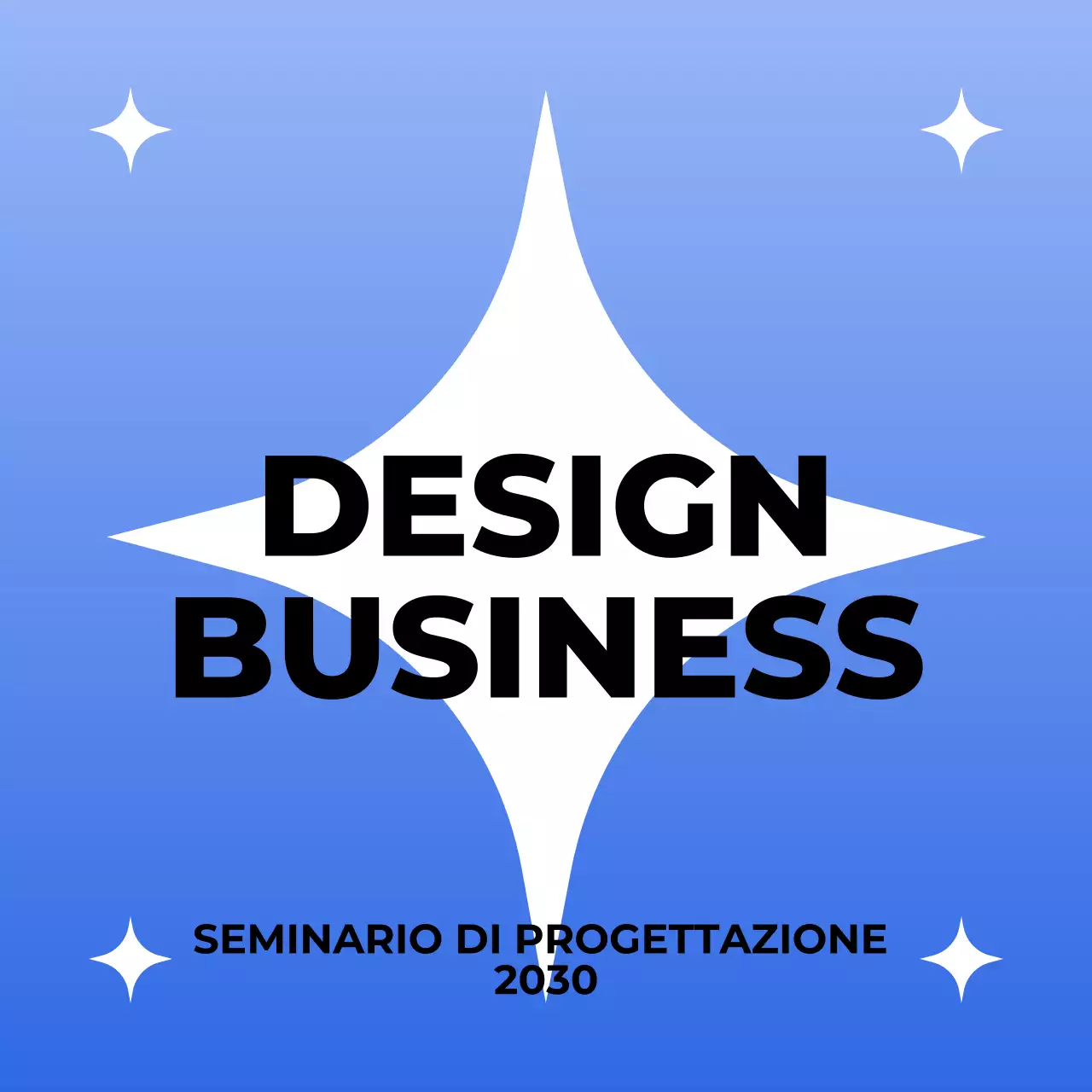 Seminario di design moderno blu