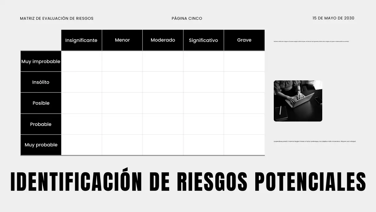 Presentación del seminario web empresarial