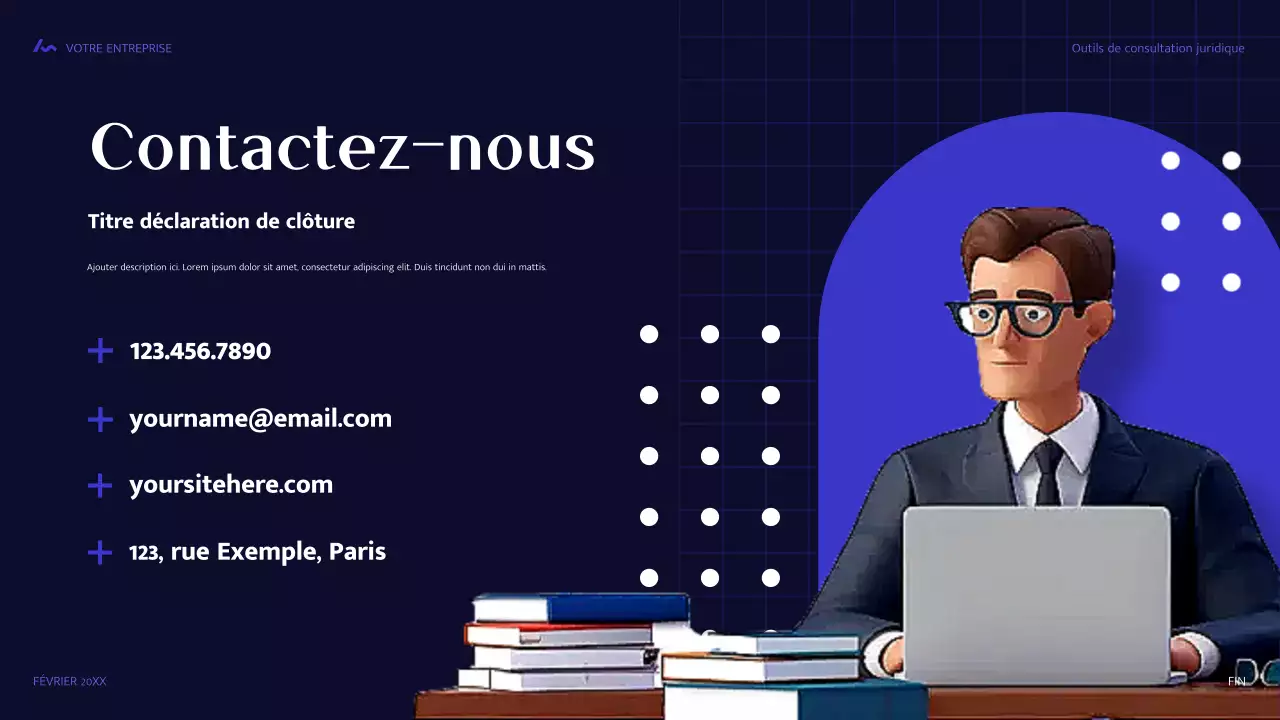 guide juridique moderne bleu