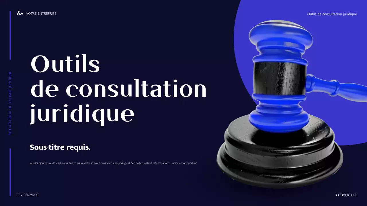 guide juridique moderne bleu